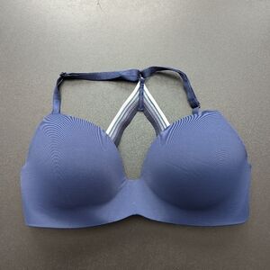 Victoria's Secret Blue Bra size 34D Seamless Navy Blue Bra